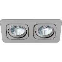 Eglo Inbouwspot LED 'Vascello P1' 2x 6,4W Zilver incl. drivers