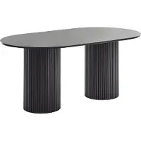 Beliani SHERIDAN - Eettafel - Zwart - MDF