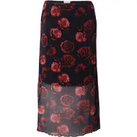 ONLY Carmakoma Rok 'CARROSETTA' lichtrood / donkerrood / zwart
