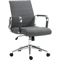 SVITA OFFICE COMFORT bureaustoel draaistoel directiestoel stoffen bekleding donkergrijs