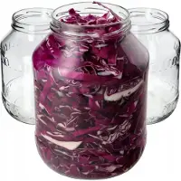Kadax Pot 2,5 L Potten Pot voor Conserven Komkommers Tincturen Glas 8 stuks Fi 100