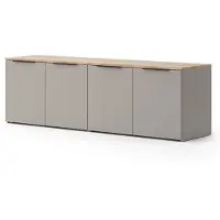 Vicco Wido Woonwand – 2 delen Grijs