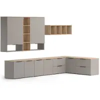 Vicco Wido Woonwand – 9 delen Grijs
