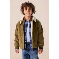 Sissy-Boy Groene reversible corduroy jas | Maat: 134-140
