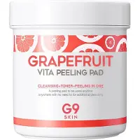 G9SKIN Grapefruit Vita Peeling Pad / Doordrenkte peeling pads met cleanser en toner effect 100 st.