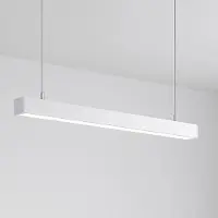 Tsong Hangende LED lichtbalk 120 cm - Wit - Koppelbaar - Warm witte lichtkleur 3000K - Incl. Ophangset 1 meter - 36W - Duurzaam en Energiezuinig