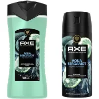Axe Aqua Bergamot - Pakket - Douchegel 300 ml & Deo Spray 150ml