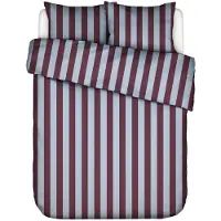 Essenza Dekbedovertrek Minte Stripe Mauve Wine Ice Blue Satijn-260 x 200 / 220 cm | Extra Breed