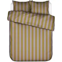 Essenza Dekbedovertrek Minte Stripe Pale Purple Olive Satijn-260 x 200 / 220 cm | Extra Breed