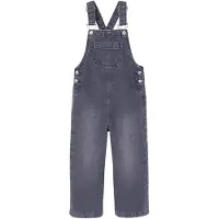 Vertbaudet Wijde salopet van jeans voor meisjes