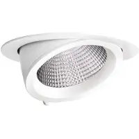 Performance In Lighting LED Inbouwspot Ø175mm | 35W 3000K 3420lm 830 | IP20 DALI Dimbaar Wit