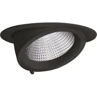 Performance In Lighting LED Inbouwspot Ø175mm | 35W 4000K 3600lm 840 | IP20 DALI Dimbaar Zwart