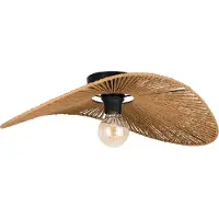 Eglo Plafondlamp Siruela, dimbaar, bruin / roest, Woon-/ Eetkamer, Papier, plafondlamp