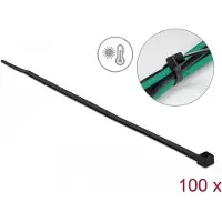DeLOCK Tie-Wrap - 380 mm - Zwart -