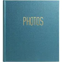 Exacompta Fotoalbum boekgebonden 60 zwarte pagina's OfficeByMe - Eendenblauw - 15603E