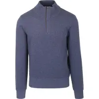 Gant Heren Sacker Rib half-zip sweatshirt blauw (4XL), Casual, Katoen 2068028
