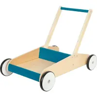 Small Foot - Houten Loopwagen Petrol Blauw