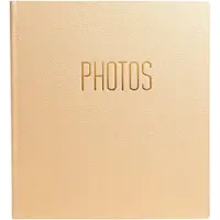 Exacompta Fotoalbum boekgebonden 60 zwarte pagina's OfficeByMe - Beige - 15602E