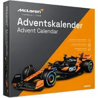 Sonstige Verlage Adventskalender 2025 - 67391 McLaren MCL38 - Formule 1 - Lando Norris No.4 - Metalen Modelbouwpakket Adventskalender met Geluid - 1:43