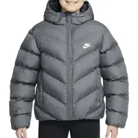 Nike Adp Puffer Jassen Kinder - Grijs - Maat 137 - 147 CM - Poly Woven