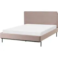 Beliani CORIO - Tweepersoonsbed - Taupe - 140 x 200 cm - Polyester