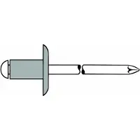 Gesipa Blindniet PolyGrip Nietschaft dxl 4,8x10,0mm K16 Alu/Stahl 25 St.GESIPA