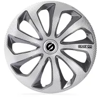 Sparco 4-Delige Sparco Wieldoppenset Sicilia 15-inch zilver/grijs/carbon