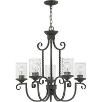 HINKLEY LED Kroonluchter | 5X E27 Max 60W | Dimbaar | Olde Black
