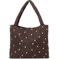 Studio Noos luiertas Puffy Hearts Mom Bag bruin Dames Polyester Hartjes