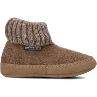Bergstein Pantoffel Kids Cozy Lux Brown-Schoenmaat 22