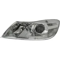 VAN WEZEL KOPLAMP LINKS MET KNIPPERLICHT H7+H1 inclusief STELMOTOR 7623961 Van Wezel voor o.a. SKODA