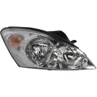 VAN WEZEL KOPLAMP RECHTS MET KNIPPERLICHT H1+H7 Chrome +ElektrischReg. 8353962 Van Wezel voor o.a. KIA