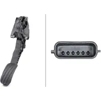 Hella Sensor, gaspedaalpositie voor o.a. RENAULT