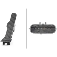 Hella Sensor, gaspedaalpositie voor o.a. AUDI, SEAT, SKODA, VOLKSWAGEN