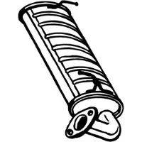 Bosal Einddemper 219-095 Bosal voor o.a. SUZUKI