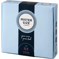 Mister Size Passion & Love Condoms Pure Feel 64 mm - Size 2XL