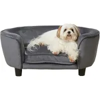 ENCHANTED PET Enchanted hondenmand/hondenbank coco donkergrijs - hondenbed op poten