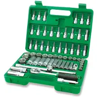 Toptul Dopsleutelset 3/8 12-kant 60 stuks