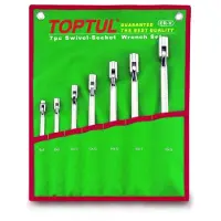 Toptul Dopsleutelset 7Stk(6x7 8x9 10x11 12x13 14x15 16x17 18x19mm) scharnier
