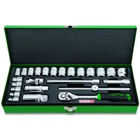 Toptul Dopsleutelset 3/8 25 stuks