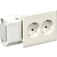 Schneider Electric 5951511 Inbouwdoos 2-voudig stopcontact 1 stuk(s) Wit