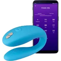 We-vibe Sync Go - App-gestuurde koppelsvibrator (turkoois)