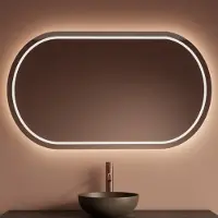 Gliss Design Spiegel Axis Met LED Verlichting en Verwarming 60x60 cm