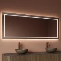Gliss Design Spiegel Lenus met LED Verlichting en Verwarming 140x70 cm