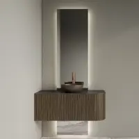 Gliss Design Spiegel Celeste Tweedelig Met LED Verlichting en Verwarming 40x140 + 40x25 cm