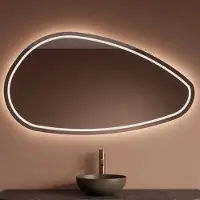 Gliss Design Sirius spiegel organisch 160x90cm met handsensor