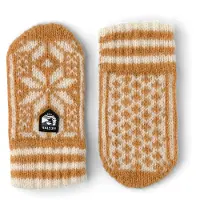 Hestra Kids' Nordic Want Kinderen Mustard / Offwhite 2