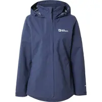 Jack Wolfskin Outdoorjas 'Trailtime' donkerblauw / wit