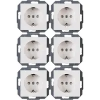 Kopp Athenis wandcontactdozen RA KV inbouw Glanzend wit (6 Stuks)