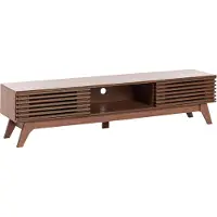 Beliani TOLEDO - TV-meubel - Donkerbruin - 180 x 40 cm - Vezelplaat
